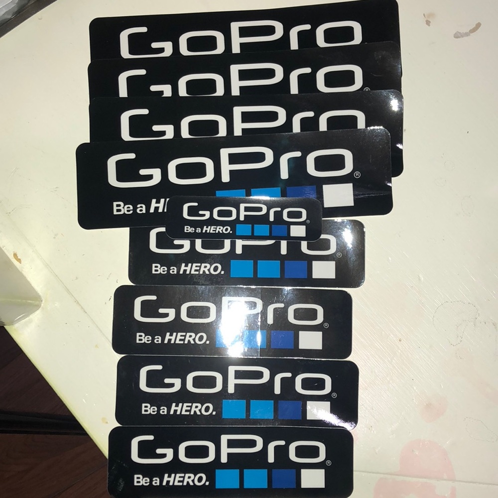 GoPro computer/ surface stickers